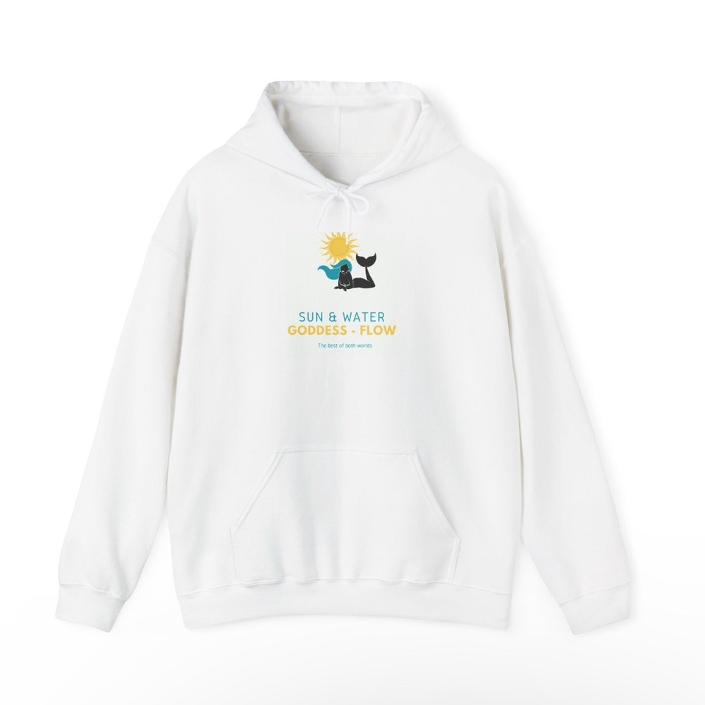 Sun & Water Goddess Flow White Hoodie